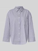 Tommy Hilfiger Regular Fit Hemdbluse aus reiner Baumwolle in Lavender,...