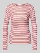 Rich & Royal Longsleeve mit Rundhalsausschnitt in Rot, Größe L