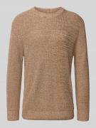 Tom Tailor Denim Relaxed Fit Strickpullover aus Baumwoll-Mix in Sand, ...