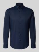 BOSS Regular Fit Businesshemd mit Kentkragen Modell 'JOE' in Marine, G...