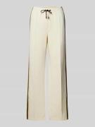Marc Cain Sweatpants mit elastischem Bund und Tunnelzug in Ecru, Größe...