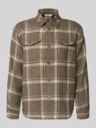 SELECTED HOMME Regular Fit Hemdjacke mit Woll-Anteil Modell 'LOSEPABLO...