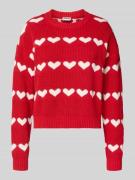 Noisy May Strickpullover mit Rundhalsausschnitt Modell 'BLITZEN' in Ro...