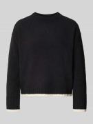 Vero Moda Regular Fit Strickpullover mit Kontrastsaum Modell 'SHADOW' ...