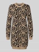Only Mini-Strickkleid mit Allover-Muster Modell 'JENNI' in Sand, Größe...