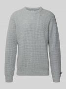 Levi's® Strickpullover aus Woll-Mix mit Rundhalsausschnitt in Hellgrau...