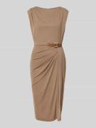 Lauren Ralph Lauren Midikleid mit Rundhalsausschnitt Modell 'BRENIEL' ...