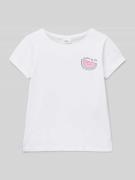 s.Oliver RED LABEL Regular Fit T-Shirt aus reiner Baumwolle in Weiss, ...