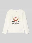 Only Regular Fit Langarmshirt aus reiner Baumwolle Modell 'XMAS LIFE' ...