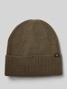 camel active Beanie aus Baumwoll-Kaschmir-Mix in Dunkelbraun, Größe 1