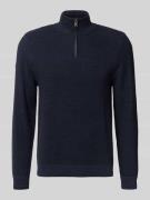 Superdry Troyer mit Stehkragen in Dunkelblau, Größe XL