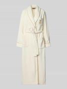 Lauren Ralph Lauren Bademantel mit Reverskragen in Offwhite, Größe XL