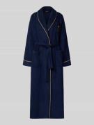 Lauren Ralph Lauren Bademantel mit Reverskragen in Dunkelblau, Größe X...