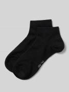 Snocks Socken mit Strukturmuster Modell 'Quarter' im 2er-Pack in Black...