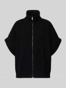 Emily Van den Bergh Jacke aus Woll-Mix mit Stehkragen in Black, Größe ...