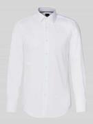 BOSS Slim Fit Businesshemd aus reiner Baumwolle Modell 'HANK' in Weiss...