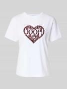 JOOP! T-Shirt mit Rundhalsausschnitt Modell 'Tita' in Dunkelrot, Größe...