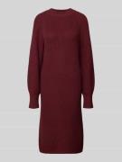s.Oliver RED LABEL Fließendes Strickkleid aus Baumwoll-Mix in Bordeaux...