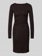 Vero Moda Knielanges Kleid mit Effektgarn Modell 'KANVA' in Schoko, Gr...