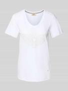 MOS MOSH T-Shirt mit Label-Detail Modell 'Gethi' in Weiss, Größe L