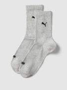 PUMA Socken mit Label-Details im 2er-Pack in Silber Melange, Größe 39-...