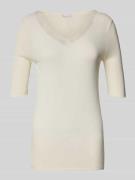 Hanro Longsleeve mit 1/2-Ärmel in Offwhite, Größe L