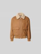 MAISON KITSUNÉ Jacke mit Reißverschluss in Camel, Größe L