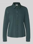 s.Oliver RED LABEL Regular Fit Hemdbluse aus Baumwoll-Mix in Dunkelgru...