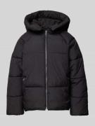 Jake*s Casual Steppjacke mit Kapuze in Black, Größe 36