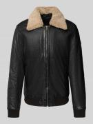 Gipsy Bomberjacke in Leder-Optik in Black, Größe L