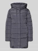 Only Regular Fit Steppjacke mit Kapuze Modell 'LINA' in Dunkelgrau, Gr...