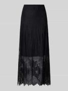 Gina Tricot Maxirock aus Spitze mit elastischem Bund in Black, Größe L