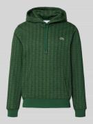 Lacoste Regular Fit Hoodie aus reiner Baumwolle in Gruen, Größe XS