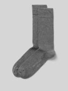 Christian Berg Men Socken mit Label-Print im 2er-Pack in Graphit Melan...