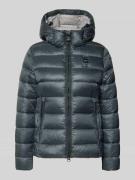 Blauer Usa Steppjacke mit Sorona®-Füllung Modell 'CAROLL' in Dunkelgra...