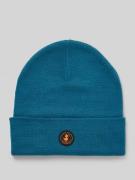 SAVE THE DUCK Mütze in Strick-Optik mit Logo-Applikation Modell 'Lou' ...