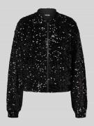 Pieces Regular Fit Blouson mit Paillettenbesatz Modell 'KAM' in Black,...