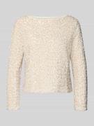B.Young Longsleeve mit U-Boot-Ausschnitt Modell 'PARY' in Sand, Größe ...