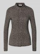 Marc O'Polo Regular Fit Hemdbluse aus Viskose-Mix in Hellgrau, Größe L