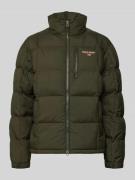 Polo Ralph Lauren Steppjacke mit Label-Stitching in Oliv, Größe L