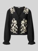 Vila Regular Fit Bluse aus Viskose-Mix mit Leinen-Anteil Modell 'POLEN...