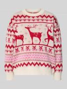 Only Relaxed Fit Weihnachtspullover aus Bi-Color-Strick Modell 'XMAS R...