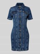 Guess Jeans Jeanskleid mit Umlegekragen in Jeansblau, Größe S