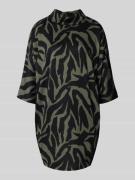 Apricot Minikleid mit Rollkragen in Khaki, Größe L