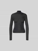 Self-Portrait Longsleeve im semitransparentem Design in Dunkelgrau, Gr...