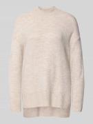 Vero Moda Oversized Strickpullover mit Mock Neck Modell 'LEFILE' in Be...