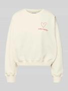 LOLLYS LAUNDRY Sweatshirt mit Label-Print Modell 'Sydney' in Rot, Größ...