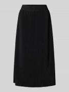 s.Oliver RED LABEL Midirock mit Plisseefalten in Black, Größe 44