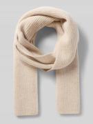 Christian Berg Woman Grobstrick-Schal in rechteckiger Form in Beige, G...