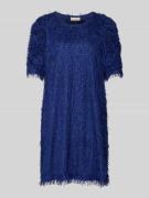 FREE/QUENT Knielanges Strickkleid aus Effektgarn Modell 'MARLIN' in Bl...